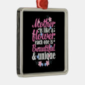 母は美しくユニーク メタルオーナメント (右)