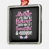 母は美しくユニーク メタルオーナメント (左)