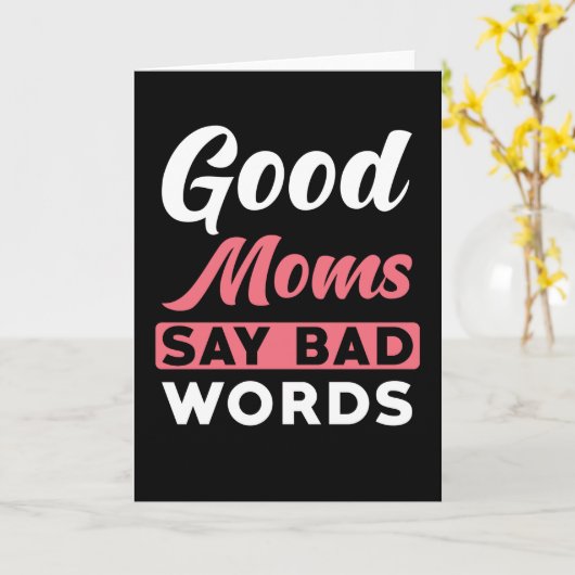 母は良い母が悪い言葉を言うと カード (黄色い花)