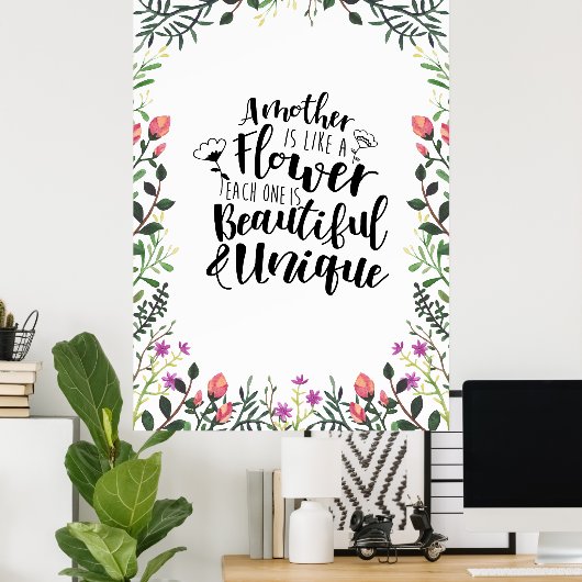 母は花に似ている ポスター (ホームオフィス)