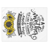 母は花のようで、かわいい母の日の贈り物 テーブルクロス (正面(横))