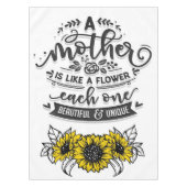 母は花のようで、かわいい母の日の贈り物 テーブルクロス (正面)