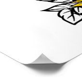 母は花のようで、かわいい母の日の贈り物 ポスター (角)