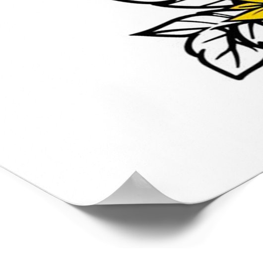 母は花のようで、かわいい母の日の贈り物 ポスター (角)