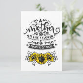 母は花のようなもの|おもしろい引用文 出欠カード (スタンド正面)