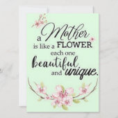 母は花のようなもの… シーズンカード (正面)