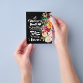 母は花の贈り物、母の日の贈り物のようなものだ チラシ (手)