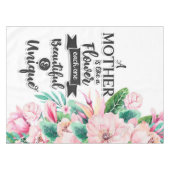 母は花の贈り物、母の日の贈り物のようなものだ テーブルクロス (正面(横))