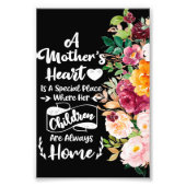 母は花の贈り物、母の日の贈り物のようなものだ フォトプリント            (正面)