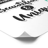 母は花の贈り物、母の日の贈り物のようなものだ ポスター (角)