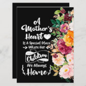 母は花の贈り物、母の日の贈り物のようなもの メニュー (正面/裏面)