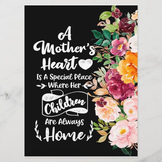 母は花の贈り物、母の日の贈り物のようなもの メニュー (正面)