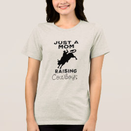 母は西カウボーイズを育てる トライブレンドTシャツ