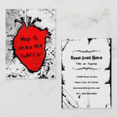 母は解剖学的ハートがある コーリングカード (正面/裏面)