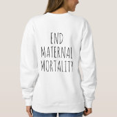 母は誕生のセーターを恐れるべきではないです スウェットシャツ (裏面)