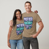 母は誕生日の人魚の母マーメイドママおもしろい Tシャツ (ユニセックス)