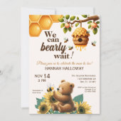 母は赤ちゃんシャワーを心待ちにする 招待状 (正面)