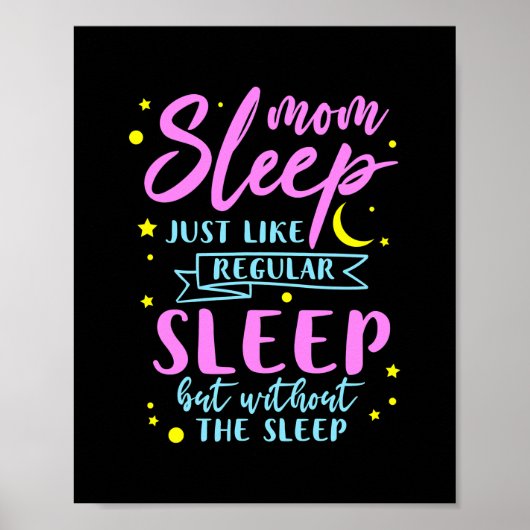 母は通常の睡眠と同じようにMustなしで眠る ポスター (正面)