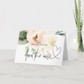 母は通路のカードを結婚歩く 招待状 (正面)