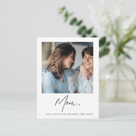 母は通路の母の花嫁を歩いてくれる ポストカード (スタンド正面)