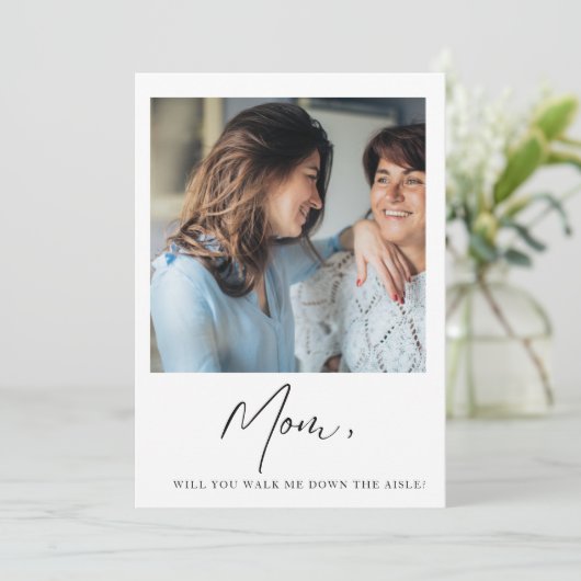 母は通路の母の花嫁を歩いてくれる 招待状 (スタンド正面)