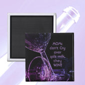 母は酒を飲んでミルクをこぼしても泣かないおもしろい マグネット