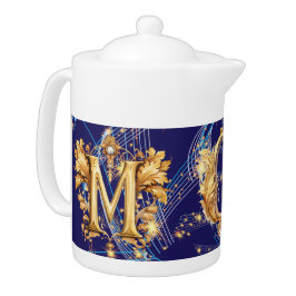 母は銀河系ブルー宇宙磁器ティーポット