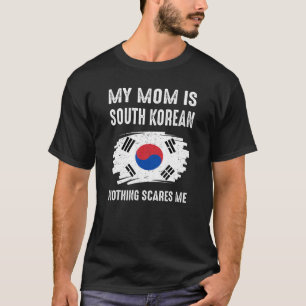 母は韓国人 韓国 Pride フラグ ヘリ Tシャツ