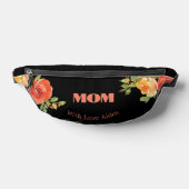 母は黒い水の色のフローラ ファニーパック (レイダウン)