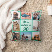 母は90歳の誕生日の写真コラージュで素晴モダンらしい クッション (ブランケット)