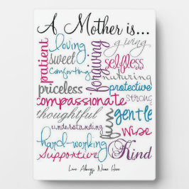 母は フォトプラーク