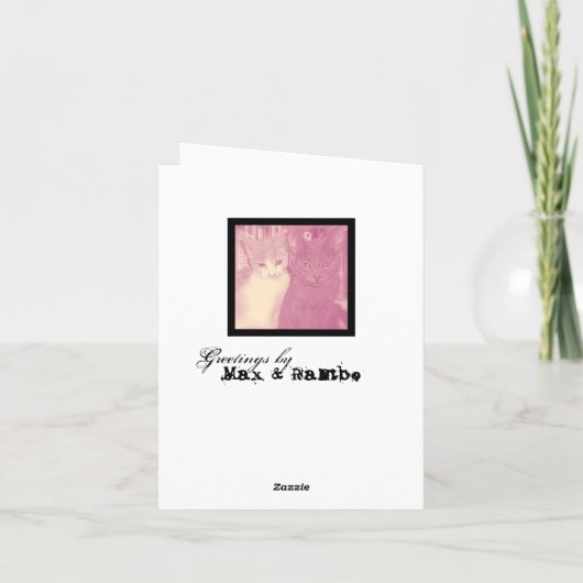 母へのオード カード (裏面)