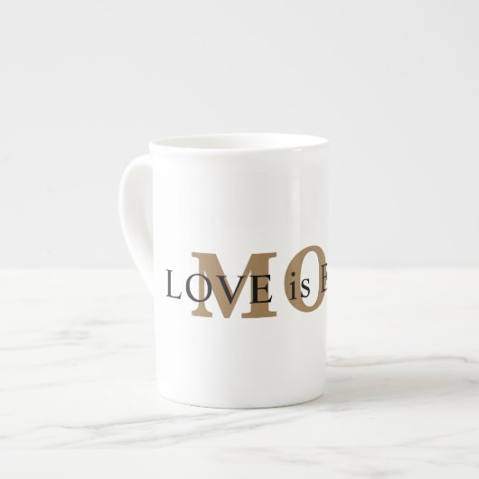 母へのギフトにはLOVEだけで十分 ボーンチャイナマグカップ (正面左)