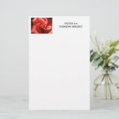 母へのギフト文房具 薔薇の花のレターヘッドギフト 便箋 (スタンド正面)