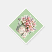 母へのジョウロの花束 スタンダードカクテルナプキン (角)