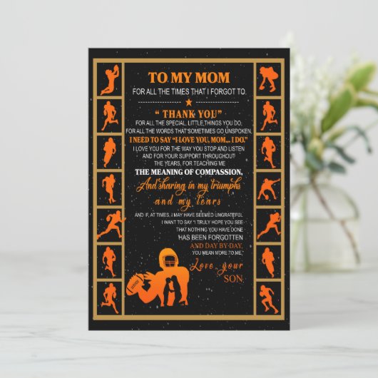 母へのプレゼント | 息子より愛を込めて母へ シーズンカード (スタンド正面)