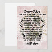 母への心のこもった手紙 シーズンカード (正面/裏面)