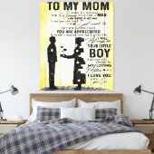 母への息子、母への贈り物、母の日の贈り物アイディア キャンバスプリント (インサイチュ (寝室))