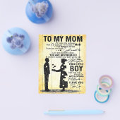 母への息子、母への贈り物、母の日の贈り物アイディア チラシ (シングル)
