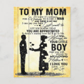 母への息子、母への贈り物、母の日の贈り物アイディア チラシ (正面)