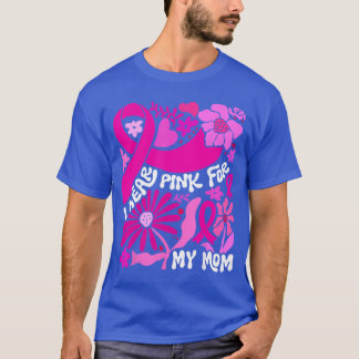 母への想いを込めてピンクを身に着ける 乳がん啓発 ボヘミアン Tシャツ