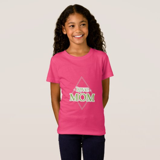 母への愛のギフト Tシャツ (正面フル)