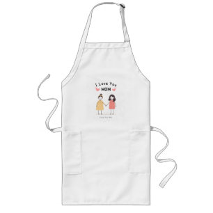 母への愛を伝えるTシャツ。かわいい母の日ギフト ロングエプロン