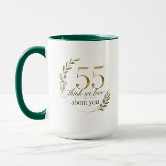 母への愛を55の言葉で マグカップ (左)