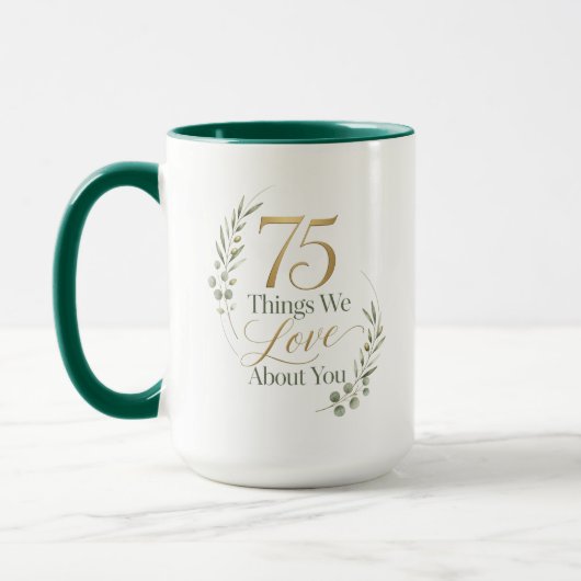 母への愛75選 マグカップ (左)