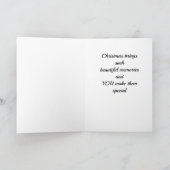 **母への愛**休日の願い カード (内部)