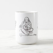 母への愛Tシャツ 美しいデザイン コーヒーマグカップ (中央)