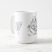 母への愛Tシャツ 美しいデザイン コーヒーマグカップ (正面左)