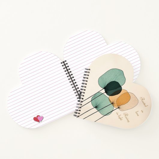 母への感謝の日記 – 愛に根ざした3 ノートブック (内部)