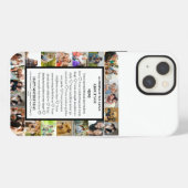 母への感謝を込めて|母の日22枚フォトコラージュ iPhoneケース (裏面横)